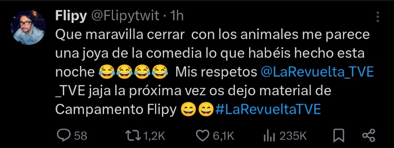 Raquel Martos, Jandro y Flipy, todos excolaboradores de El Hormiguero, han mostrado su apoyo a <a href="/LaRevuelta_TVE/">La Revuelta</a> después de que Broncano destape las presiones de Pablo Motos. Creo que poco más se puede decir.