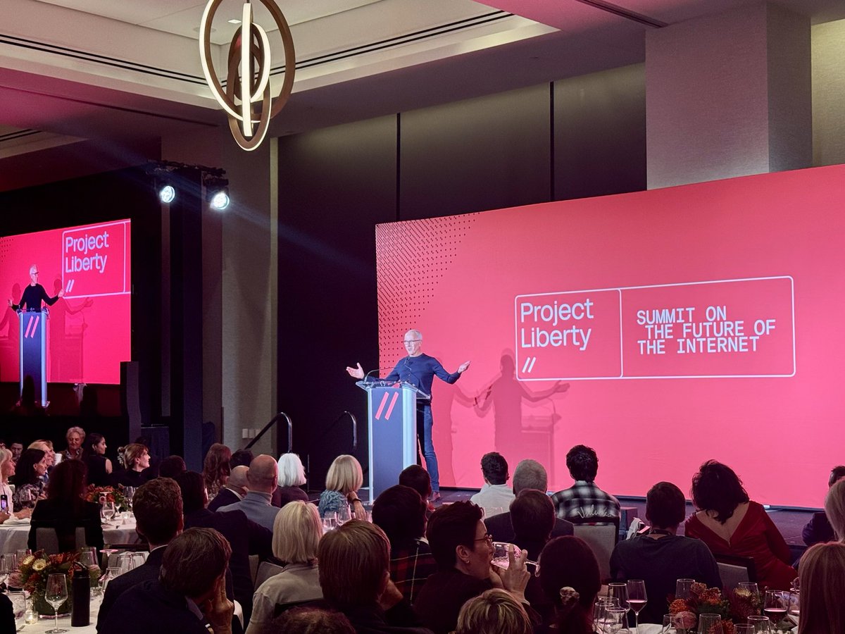 I'm in Washington at Project Liberty's Summit on the Future of the Internet, chatting with their people. Great event <a href="/pro_jectliberty/">Project Liberty</a> 🔥

Next stop Wyoming. Will report more