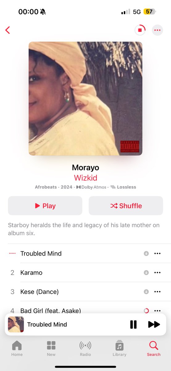 Wizkid’s “Morayo” album finally out now on all platforms 😭😭🥹🔥