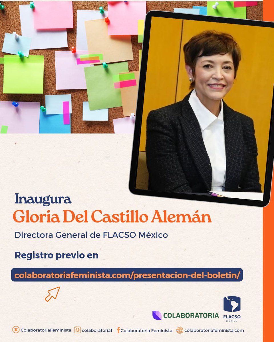 😱¡No te pierdas esta oportunidad de innovar y compartir! 

🗓️Mañana viernes a las 11:00 hrs, nuestras estudiantes de <a href="/ColaboratoriaF/">@ColaboratoriaFeminista</a> te contarán cómo participar en el #Boletín Trimestral 
Confirma tu asistencia 
bit.ly/4fnYuSU 

#Innovación #Colaboración #Participación