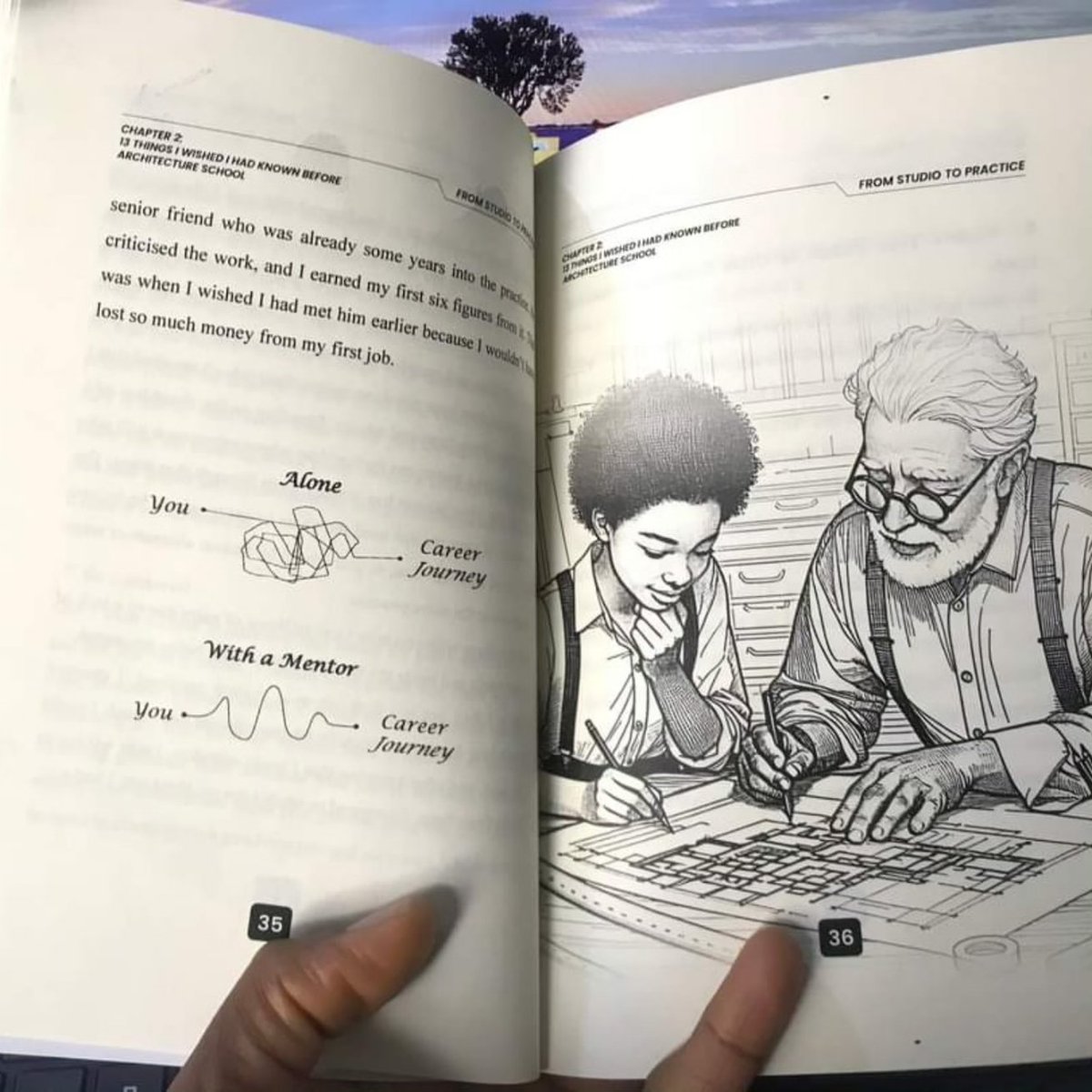arch_favour's tweet photo. In-between, hardcopies of #FromStudioToPractice already set foot in #owerri 

Concerning the second to the last slide, the Author  had put together the value, @arch_favour added light to it through visual design. 
👇🏼 https://t.co/bXTBqKGFDR