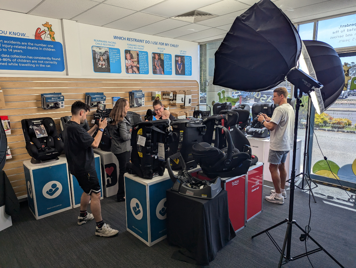 KidsafeSA's tweet photo. Kidsafe SA is working on something really exciting! 🎬 🚗👶

We recently completed a huge day of filming and content creation for an upcoming National road safety project! 

Take a look a these sneak-peak behind-the-scenes photos, and keep an eye on our socials for more info!! https://t.co/y3nWs0ja0L