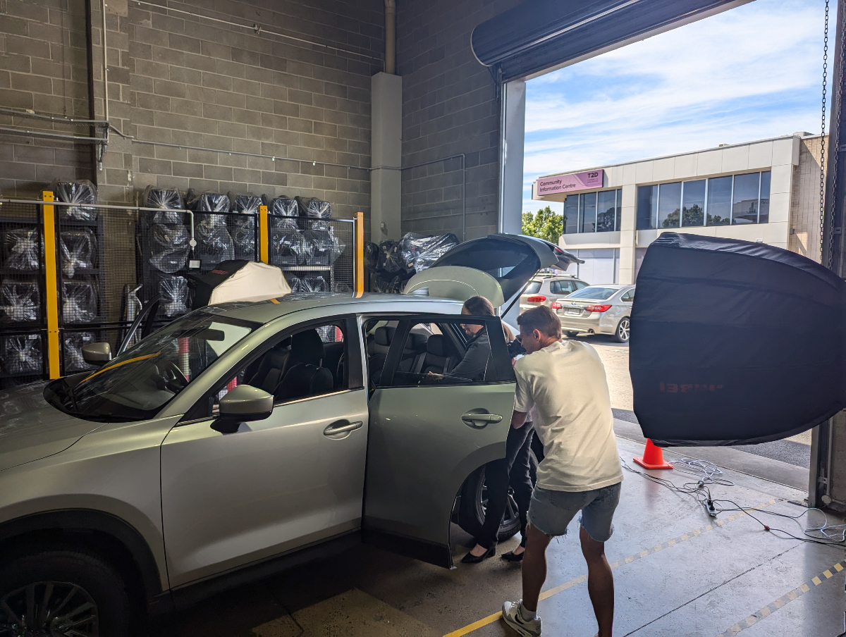 KidsafeSA's tweet photo. Kidsafe SA is working on something really exciting! 🎬 🚗👶

We recently completed a huge day of filming and content creation for an upcoming National road safety project! 

Take a look a these sneak-peak behind-the-scenes photos, and keep an eye on our socials for more info!! https://t.co/y3nWs0ja0L
