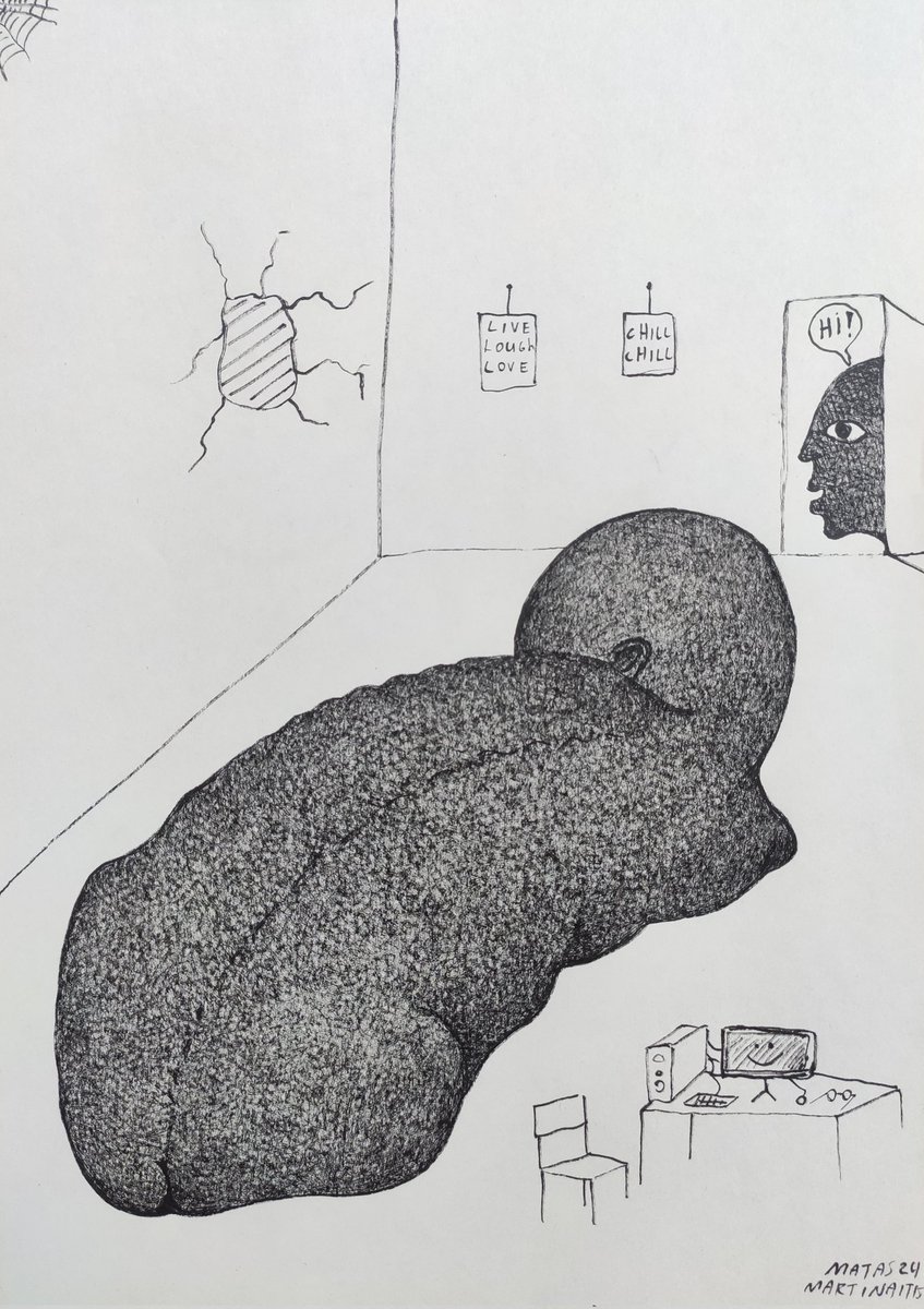 MatasMartinait's tweet photo. 30x42cm (11.8x16.5in), ink on paper. https://t.co/oR3AezTGMA