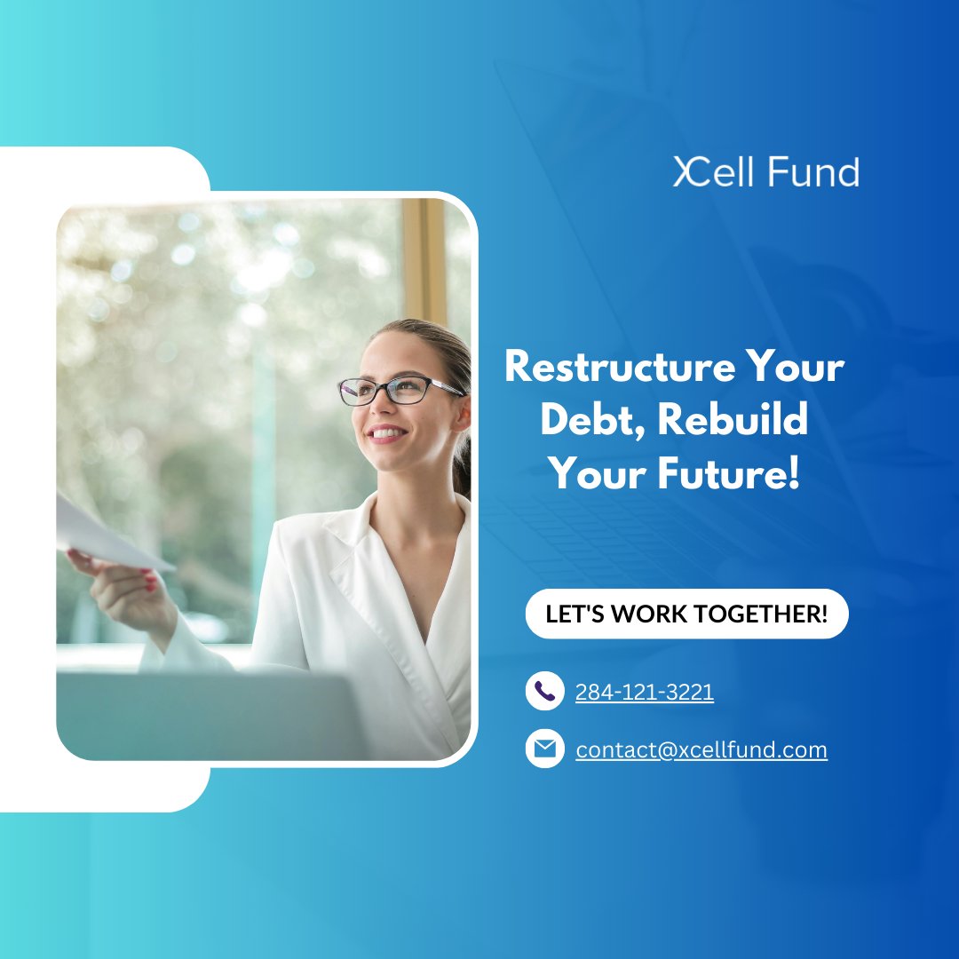 XCell_Fund's tweet photo. Struggling with debt? It's time to simplify, save, and restructure! Xcell Fund can help you create a plan that works for you.

🔗Start today : https://t.co/Exc7v4ClDV

#DebtRestructuring #MoneyMatters #XcellFund https://t.co/AYUnvugGlu
