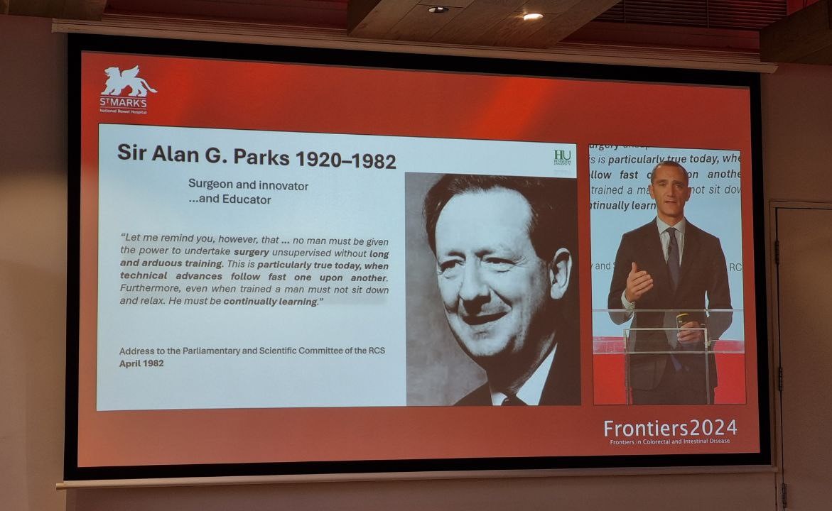 Dr Ahmir Ahmad (@drahmirahmad) on Twitter photo Really enjoyed Prof <a href="/AntoninoSpin/">Antonino Spinelli</a>'s #Frontiers2024 Sir Alan Parks Lecture:'Training in the high tech era'. Inspiring how advances in virtual reality are being translated into high quality education. Visualisation noted as key for teaching & learning in surgery. Love this quote... Really enjoyed Prof <a href="/AntoninoSpin/">Antonino Spinelli</a>'s #Frontiers2024 Sir Alan Parks Lecture:'Training in the high tech era'. Inspiring how advances in virtual reality are being translated into high quality education. Visualisation noted as key for teaching & learning in surgery. Love this quote...