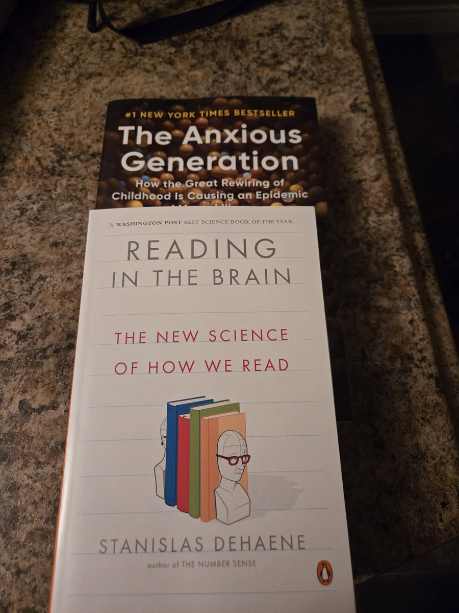 ricksnowaputi's tweet photo. It's been a while... a couple of reads to tackle... obviously Reading and the Brain will be first. https://t.co/s7ZELa7f57