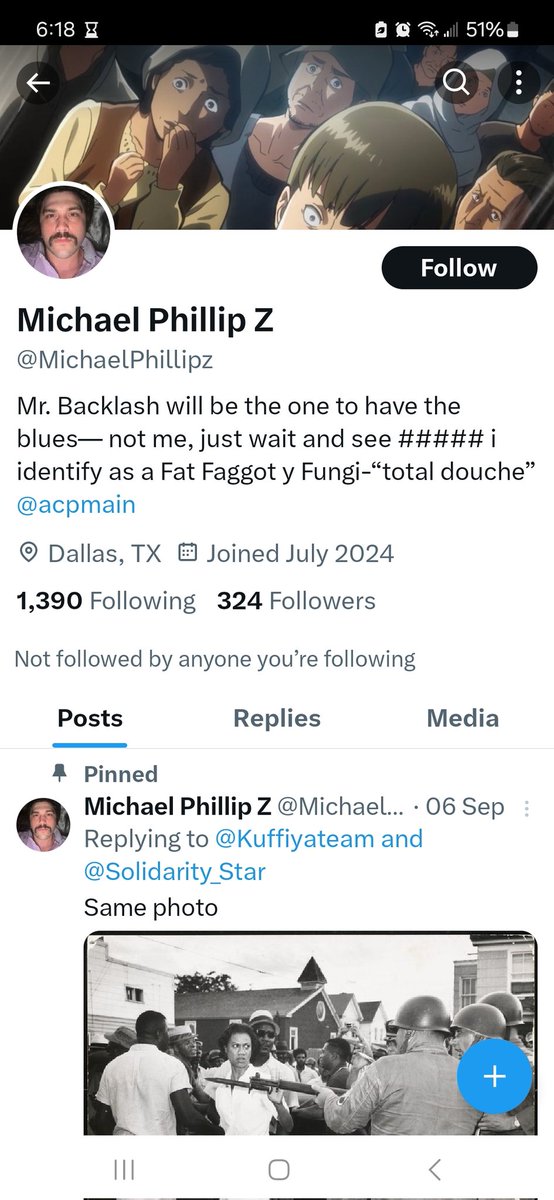 jina_huh's tweet photo. @MichaelPhillipz @edenyadegar @EYakoby @Columbia Is this you, American Communist Party "total douche" in #Dallas, #Texas?

How many Jews have you met IRL? How many Jews are you friends with? Since when is trashing a Jewish Am female university student (whom you don't know) totally kosher?

#problematicprotestonline
#respectJews https://t.co/waaCp2LFpf