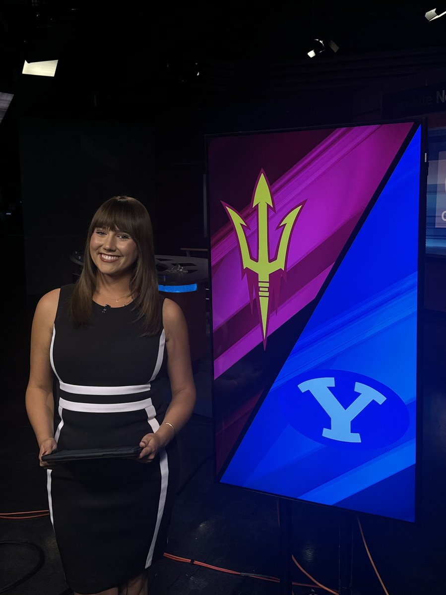 LaurenAvenatti's tweet photo. We got you covered on all things BYU vs. ASU 🏈 tune into @cronkitenews where I break down Saturday’s sold out game! 🏟️ https://t.co/WbYruA3igL