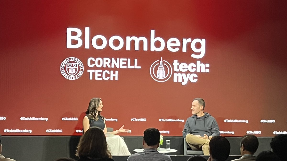 Tech At Bloomberg (@techatbloomberg) on Twitter photo In tonight’s@cornell_tech @ Bloomberg Speaker Series episode, <a href="/business/">Bloomberg</a>' <a href="/emily_graffeo/">Emily Graffeo</a> talks with <a href="/lightspeedvp/">Lightspeed</a>'s <a href="/mignano/">Michael Mignano</a> about his experience as both a #startup founder & venture investor
#CTechBBG #venturecapital In tonight’s@cornell_tech @ Bloomberg Speaker Series episode, <a href="/business/">Bloomberg</a>' <a href="/emily_graffeo/">Emily Graffeo</a> talks with <a href="/lightspeedvp/">Lightspeed</a>'s <a href="/mignano/">Michael Mignano</a> about his experience as both a #startup founder & venture investor
#CTechBBG #venturecapital