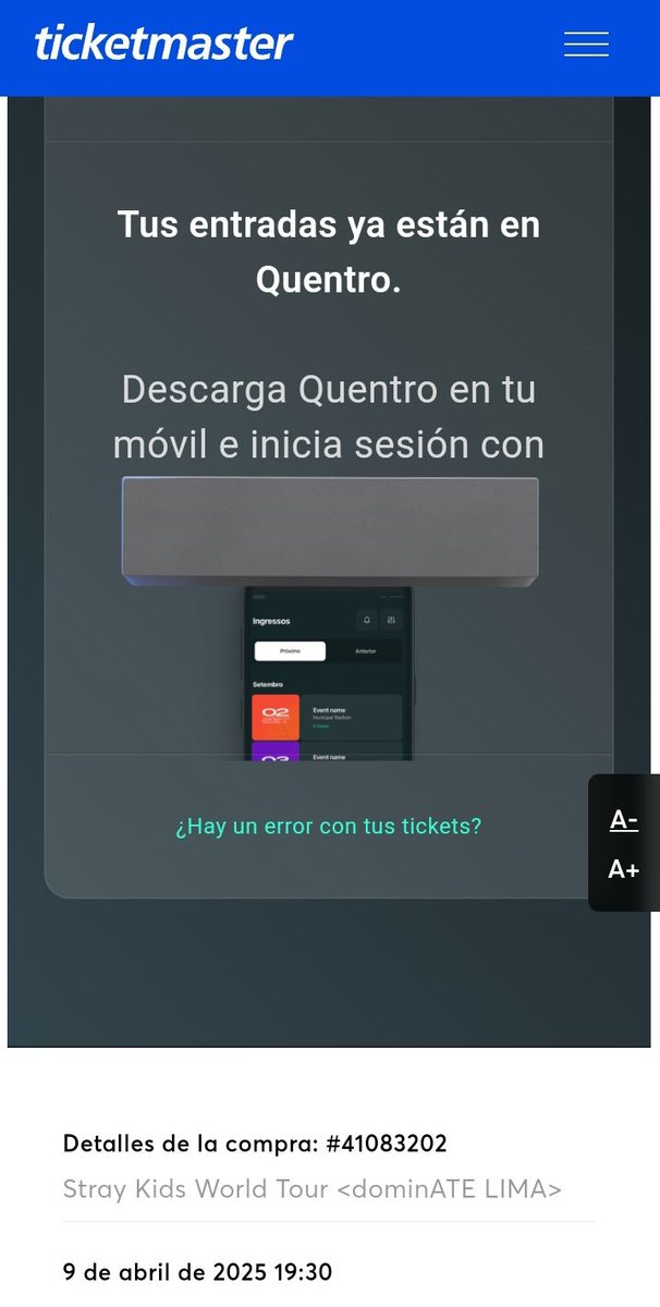 cloudtter's tweet photo. JWELKAWNDMQKBQSL GRAAAAAAACIAAAAAAS @TicketmasterPE 😭😭💗💗🫶🏻 #StrayKids_dominATE https://t.co/iIf0wXc2qn