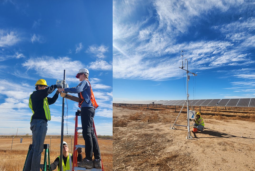 Perfect day to set up air monitoring equipment in Arizona.