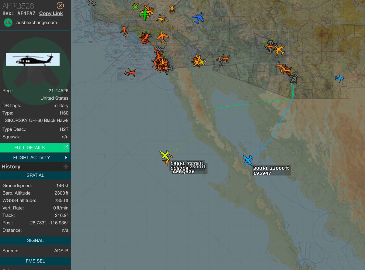 thenewarea51's tweet photo. This is definitely impressive, USAF HH-60s aerial refueling multiple times with HC-130Js to save a critically ill stroke victim from a chartered fishing vessel 400 miles off the Coast of California. 🫡 https://t.co/KDqgsaBJ24