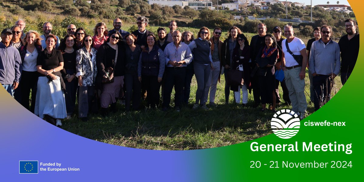 🎬CisWEFE-NEX general meeting marked the achievement of the project’s first milestone - the launch of the demo site in Portimão, PT. It's the start of collaboration on sustainable solutions for the #WEFEnexus. Stay tuned for more updates! #CircularEconomy #CCRIEurope #HorizonEU