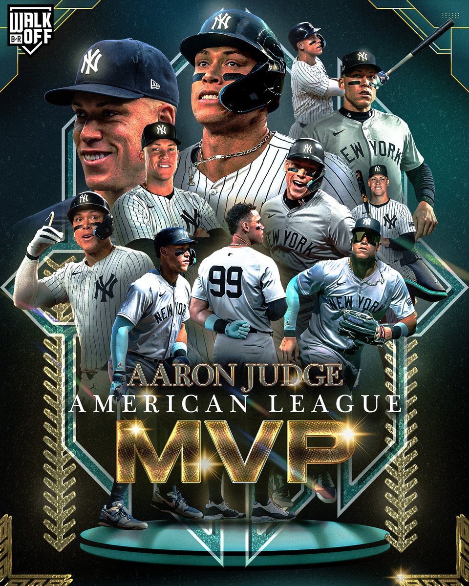 EricHoops3's tweet photo. RT @BleacherReport: AARON JUDGE IS YOUR AL MVP 🔥

The league's HR leader stacks his SECOND MVP award  👏 https://t.co/nq1zpWAjfc