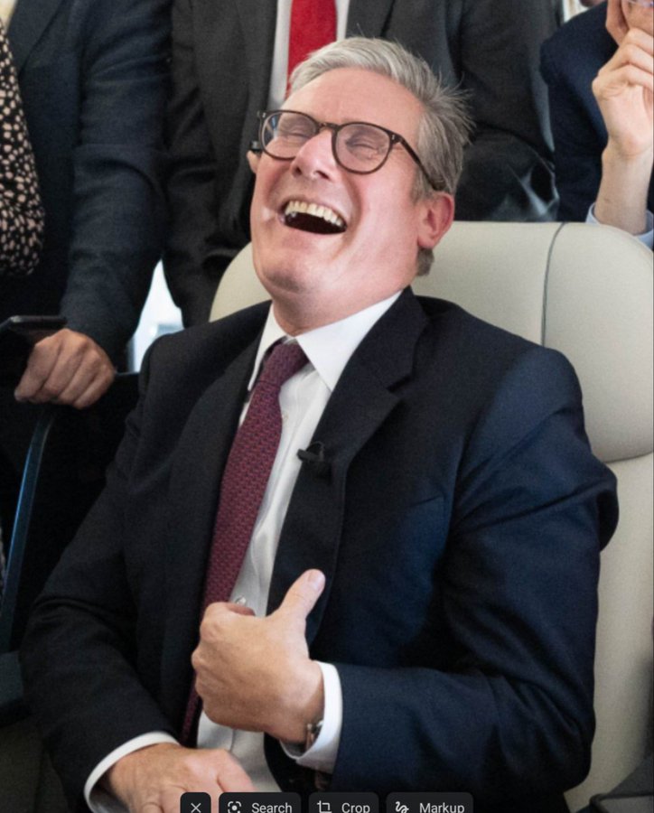 And then I said to Larry, when the farmers can’t afford to pay the inheritance tax, we’ll repossess their farms and sell them to Blackrock for next to nothing.