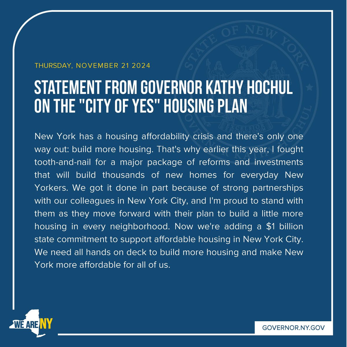 Governor Kathy Hochul tweet media
