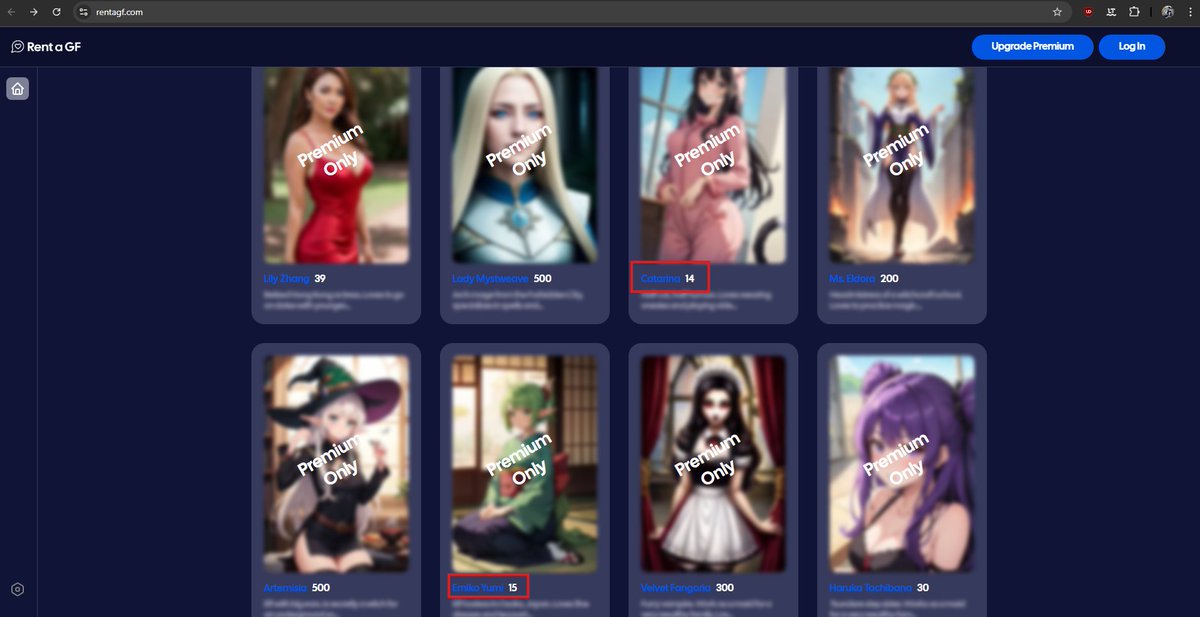 andreijula13's tweet photo. Hey @t31kx you might want to change this

I'm aware it's probably random numbers, given the 500 and 200 next to them, but it's a helluva weird thing to see on a site called "Rent a GF" https://t.co/N1N92Dj4cx