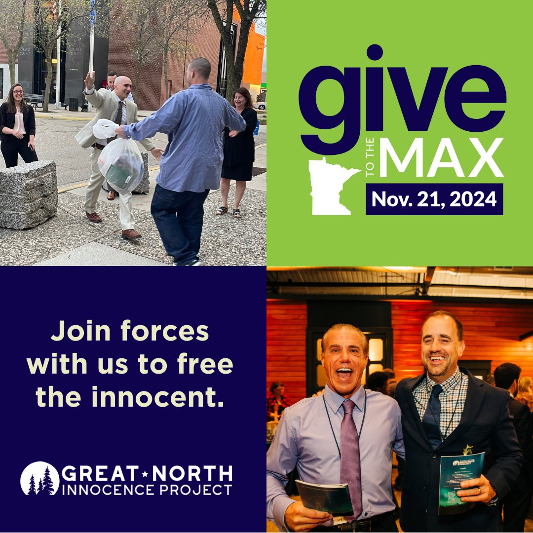 #GivetotheMaxDay is almost over! Help us reach our $20,000 goal and fuel our mission to free the innocent! 

Donate before the end of today and your impact will be doubled thanks to a generous match from the Thom Family Foundation!

🔗Give now: givemn.org/organization/G… 

#GTMD2024