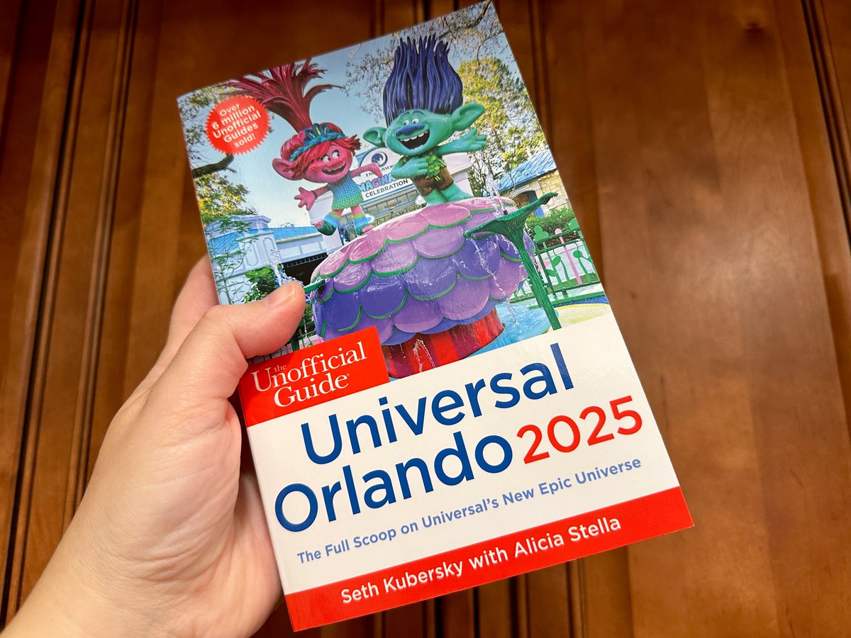 My first co-author credit, I got my copy of the Unofficial Guide to Universal Orlando 2025! It’s an honor to have had the opportunity to work with Seth to add Epic Universe to this already jam-packed guide, and I’m excited for everyone to get their copy. It’s available Dec 3rd!