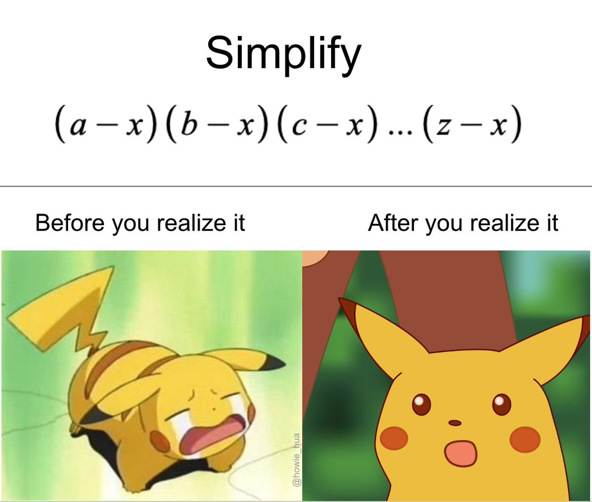 Howie Hua (@howie_hua) on Twitter photo When you realize it When you realize it
