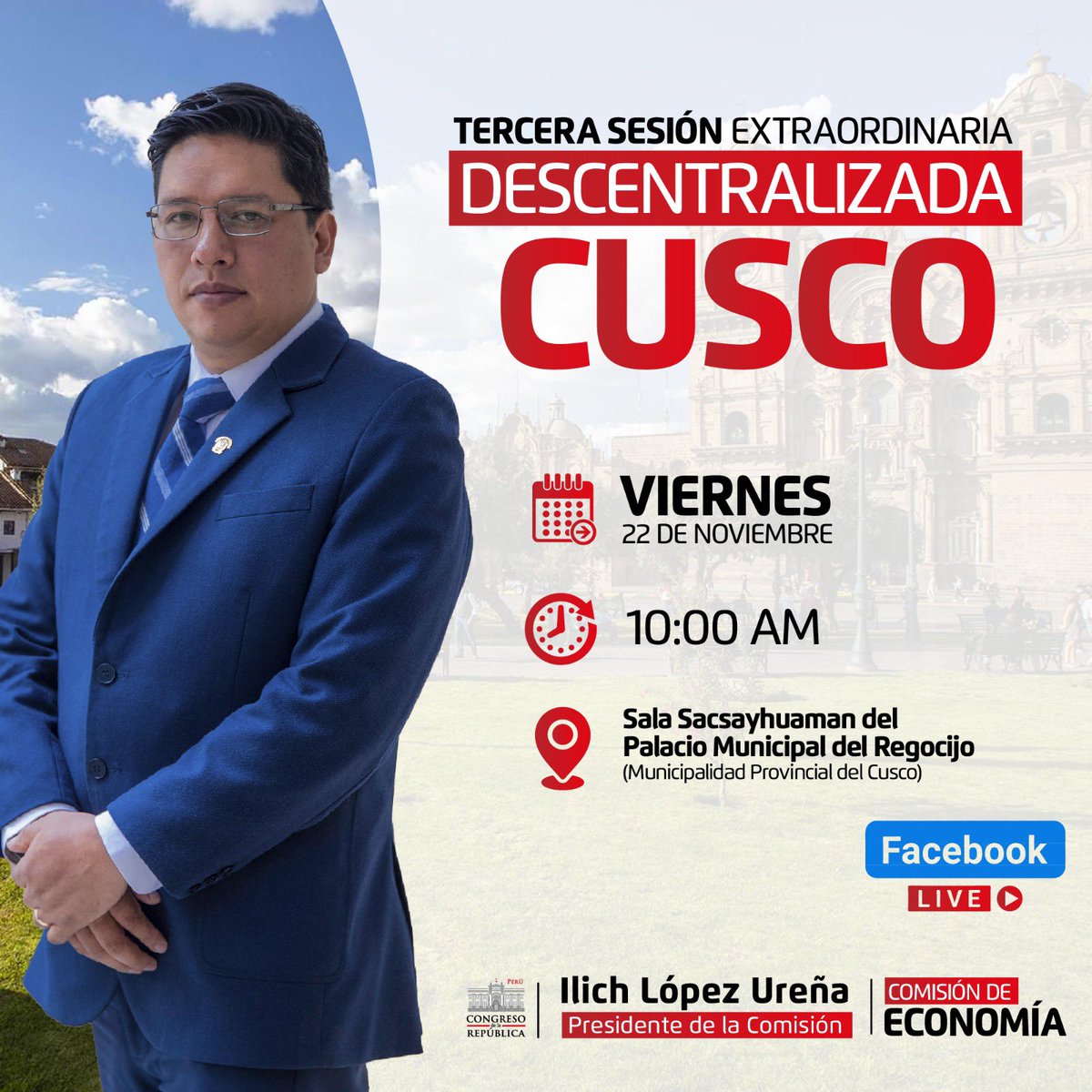 ComEconomia_'s tweet photo. Les dejamos la agenda de la tercera sesión extraordinaria descentralizada. https://t.co/u9DlignQMk