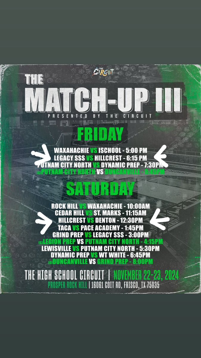 #HillcrestHustle is back in action this weekend in the Match-Up III in Rock Hill #ComeSupport