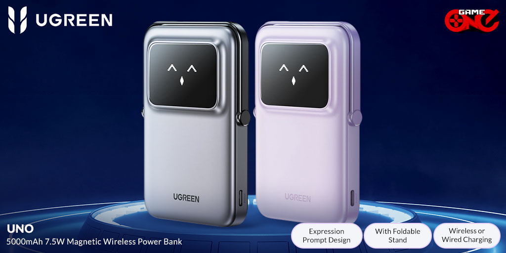 gameoneph's tweet image. Stay charged and stylish with Ugreen’s 5000mAh MagSafe Power Bank! Its unique TFT display adds a playful touch, while reliable wireless charging keeps your iPhone ready on the go. 🔌📱⚡

🛒Shop Now: bit.ly/3IEYizO
#ugreen #wirelesspowerbank #techessentials  #gameoneoph