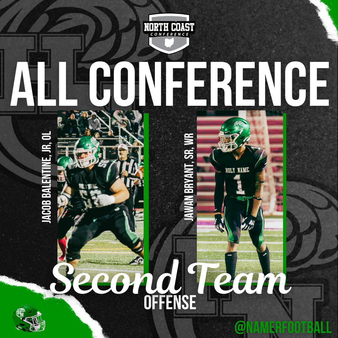 Congratulations to these Namers on their North Coast Conference honors!