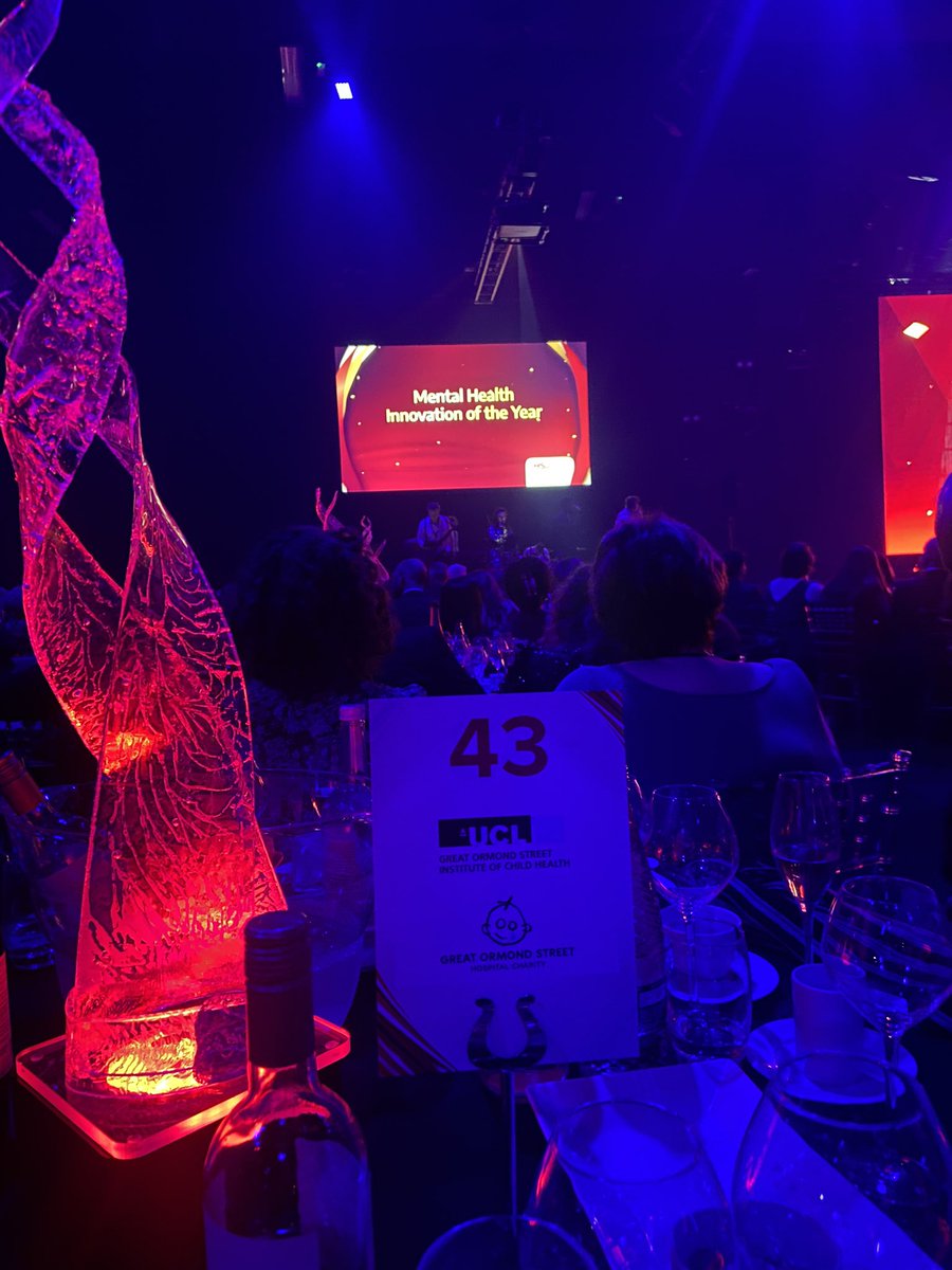 Incredible evening being shortlisted for the #hsjawards2024 mental health innovation of the year for the Lucy Project, improving access to mental health support for children with long term conditions ⭐️