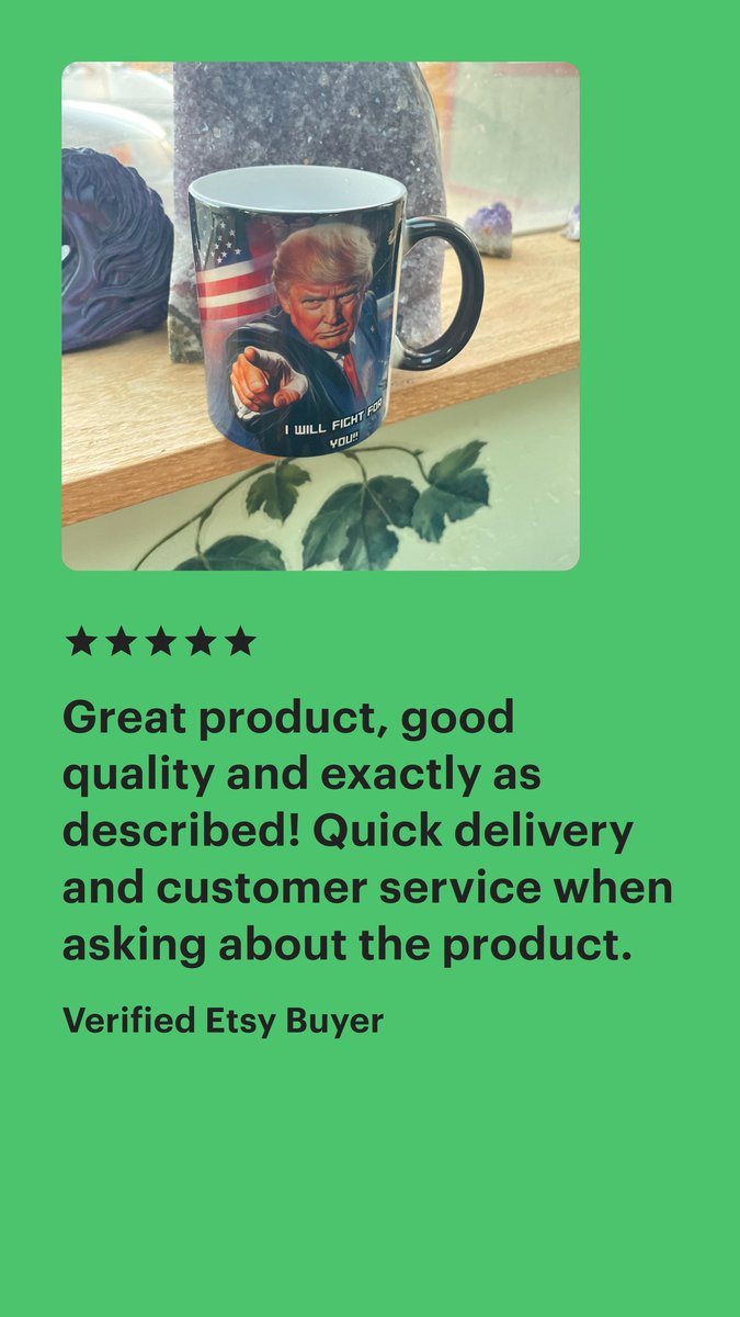 Thank you for your amazing review! Together, We can
#MakeAmericaGreatAgain
#DonaldTrump
#MAGA #fightfortrump makeamericaagain.etsy.com/listing/182230…