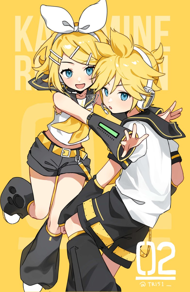 TRI51_'s tweet photo. RIN 02 #KagamineRin #鏡音リン
LEN 02 #KagamineLen #鏡音レン https://t.co/w8FHgFuVCm