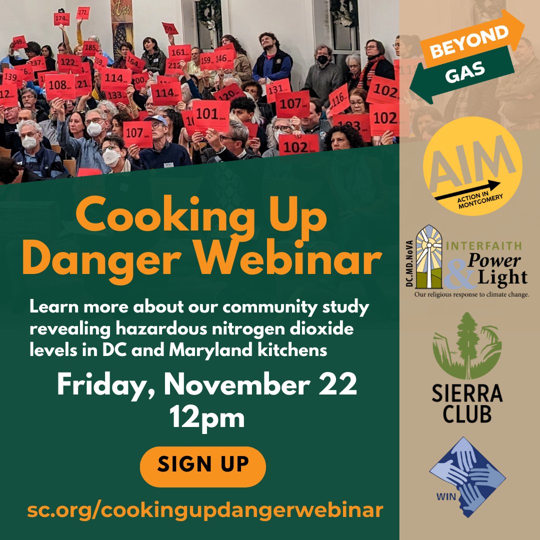 sierraclubmd's tweet photo. @IPLdmv @BeyondGasDC @WIN_DC @SierraDC @AIMforPower Join Beyond Gas MD and DC for a deep dive of this groundbreaking report tomorrow at 12pm! Register here➡️  https://t.co/NfZToMc80l https://t.co/lejUI62xGJ