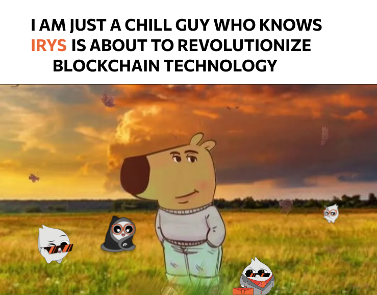 hamiidcrypt's tweet photo. You could also just chill and check Irys out on https://t.co/Atlv6PZNnq

#Irys #BLOCKCHAIN #Datachain #chillguy https://t.co/3n997WRZRL