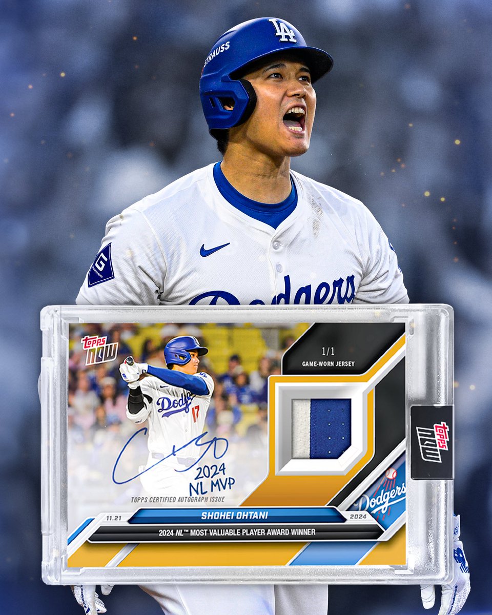 Topps's tweet photo. Shohei Ohtani is officially your 2024 National League MVP! https://t.co/qCZA86VR54