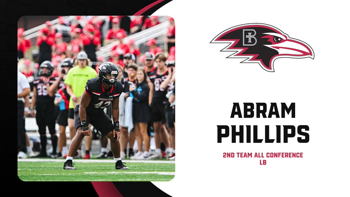 RavenFootballBC's tweet photo. Congratulations Harrison, Abram, and Harry on being named Heart South Second Team All-Conference! #UnleashGreatness https://t.co/CqhZ0or4VT