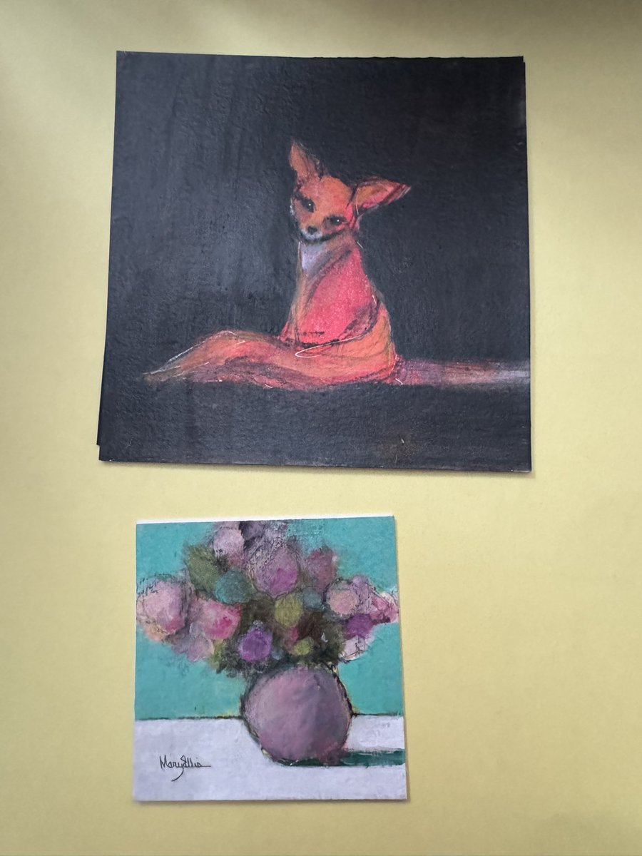 jizzicamilly's tweet photo. EEEEEP! My @MaryEll69720776 paintings came 😍😍😍😍 https://t.co/vUBfn32DUa