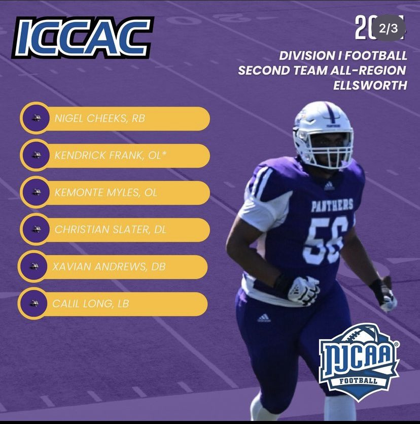 Blessed to be First Team All-Conference and Second Team All-Region⭐️<a href="/CoachWhiteECC/">Coach White 🇺🇸 ~ CSCS</a> <a href="/Ellsworth_CC_FB/">Ellsworth CC Panther Football</a>