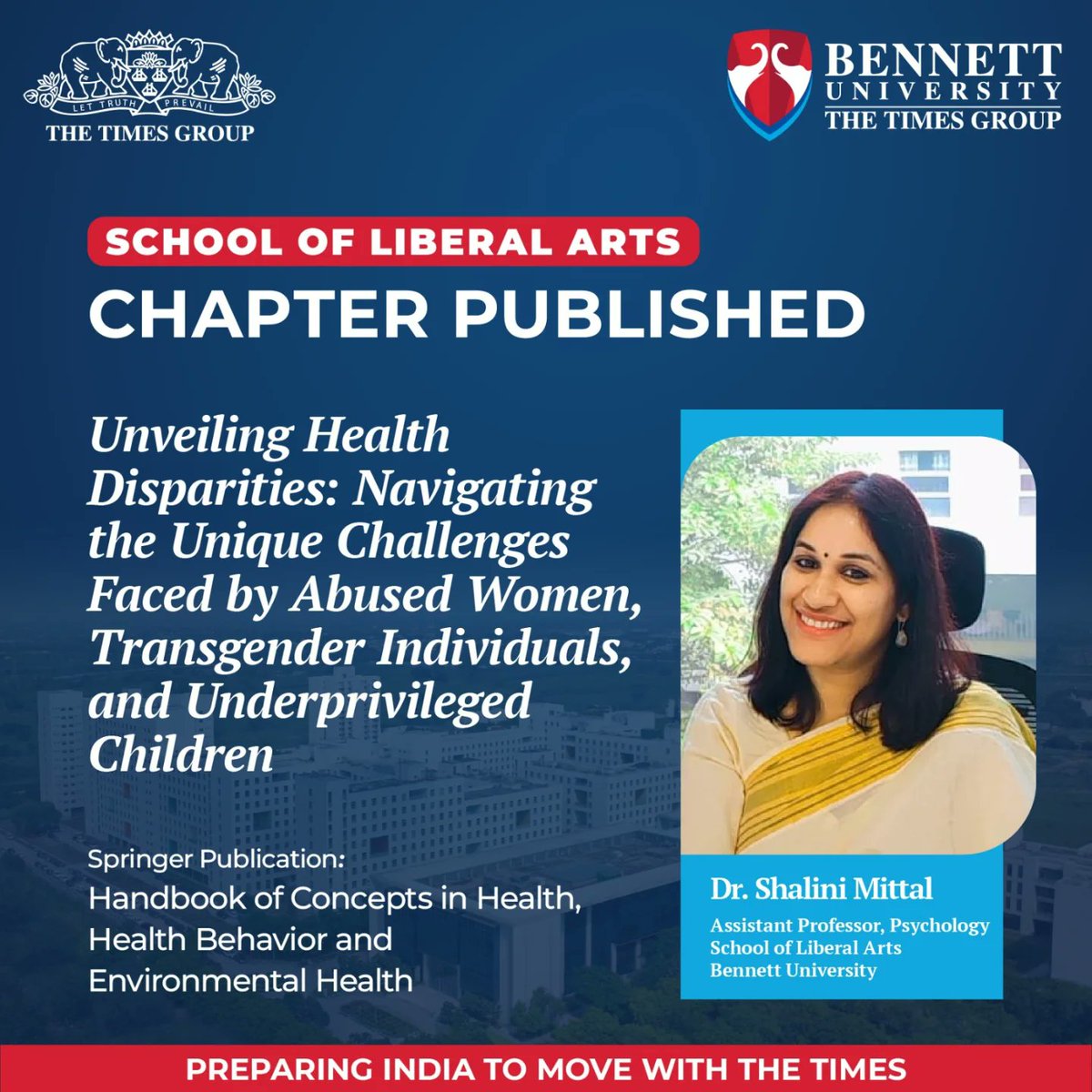 So_LABU's tweet photo. Congratulations to Dr. Shalini Mittal (Assistant Professor, School of Liberal Arts) on her remarkable academic achievements! 

#AcademicExcellence #Research #GlobalImpact #SchoolofLiberalArts #Congratulations https://t.co/c4eJSjfIwT