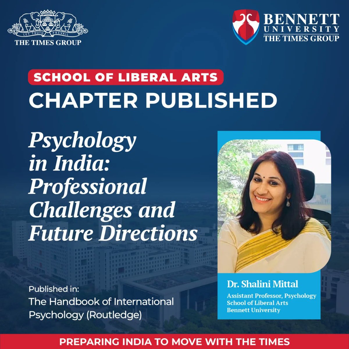 So_LABU's tweet photo. Congratulations to Dr. Shalini Mittal (Assistant Professor, School of Liberal Arts) on her remarkable academic achievements! 

#AcademicExcellence #Research #GlobalImpact #SchoolofLiberalArts #Congratulations https://t.co/c4eJSjfIwT