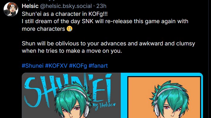 helsic's tweet image. I post a new art on the good place
#KOFXV #KOFG #Shunei