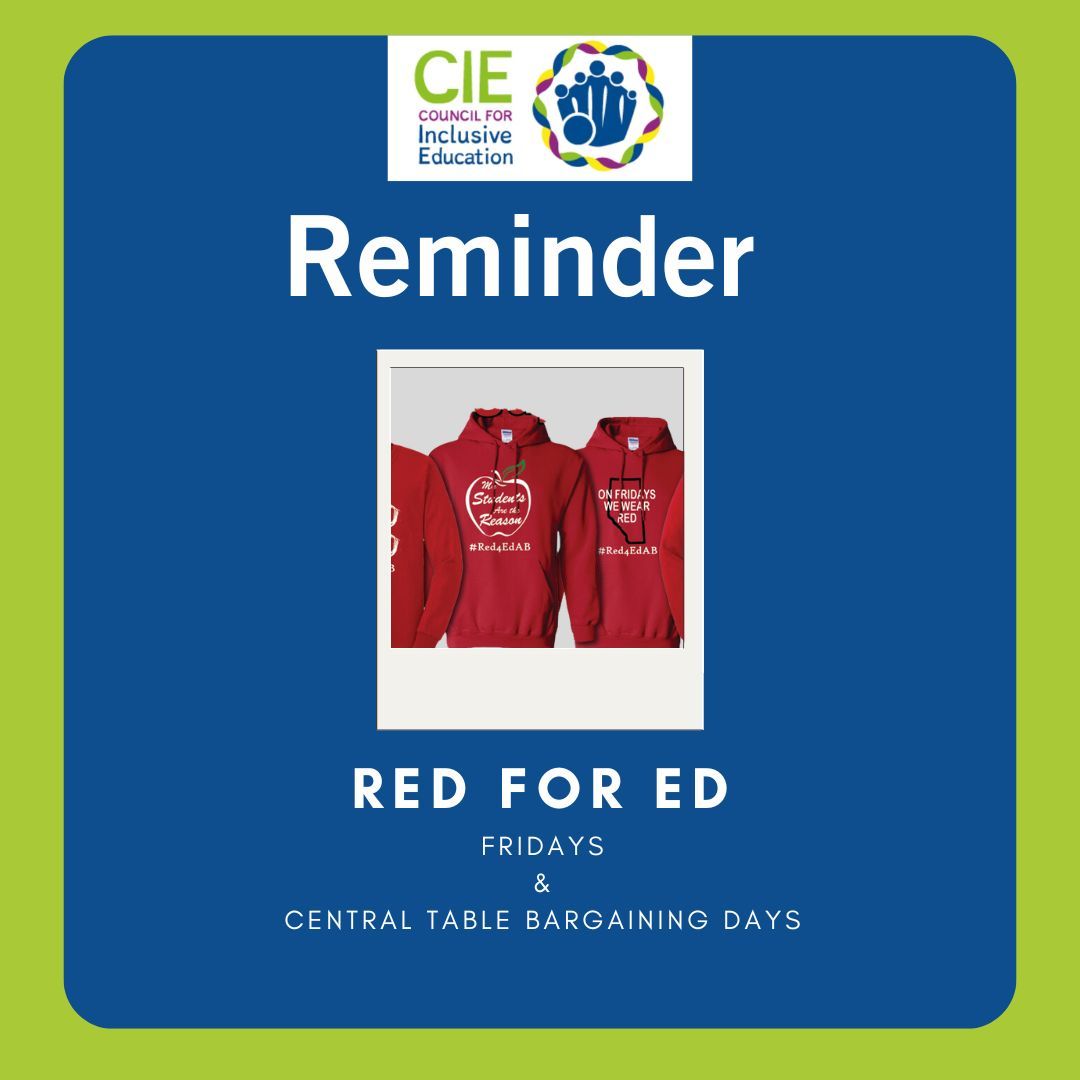atainclusiveed's tweet image. Reminder RED for ED this Friday!