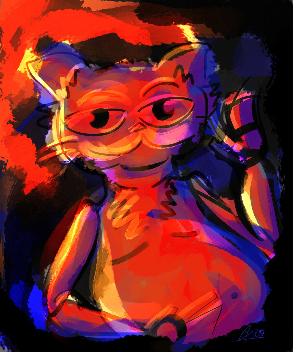 I tried to draw garfield from memory please enjoy