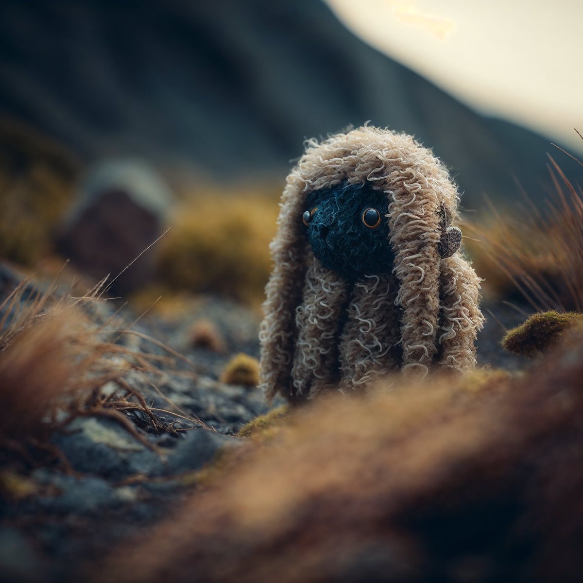 #dailymunch 🔄 Repost for 50 schnibbles 🔄

Name: Celestial Whisperwool 👋👾
Realm: Verdentis 🪴🌳⛰️

With its beautiful coat of spiral curls, its serene expression and its button nose, Celestial Whisperwool exudes an aura of enigmatic wisdom. It has a gaze of profound