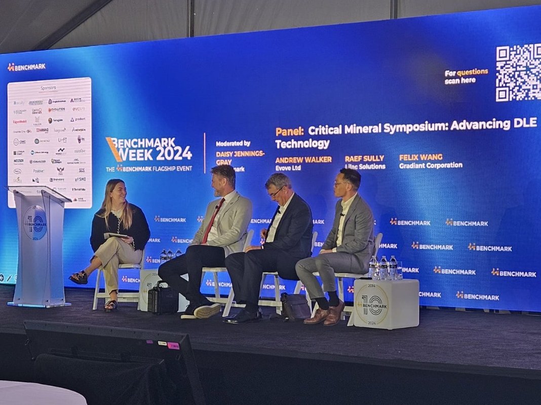 Gradiant_Corp's tweet image. Thanks to all who visited us during #BenchmarkWeek! 

It was a pleasure connecting &amp;amp; sharing how alkaLi is supporting sustainable growth in electrification as the industry’s first and only all-in-one, fully integrated solution for #lithiumproduction: alkali3.com