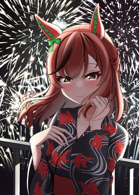#いい夫婦の日 #ナイスネイチャ 嫁ネイチャさんと浴衣デート(再掲) 