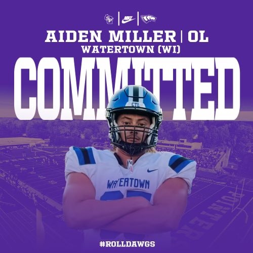 Aiden Miller (@aidenmille52661) on Twitter photo I am proud to say that I will be continuing my athletic and academic career at UW- Stevens Point!!! #ROLLDAWGS <a href="/shaunb8/">Shaun Behrend</a> <a href="/CoachAArcher/">𝙰𝚄𝚂𝚃𝙸𝙽 𝙰𝚁𝙲𝙷𝙴𝚁</a> <a href="/CoachVenne/">Coach Venne</a> <a href="/coach_lacombe/">Trenton LaCombe</a> <a href="/CoachSchultzSP/">Hunter Schultz</a> <a href="/UWSPFootball/">UWSP Football</a> <a href="/B19Kamrath/">Benji Kamrath</a> <a href="/alex_crogan/">Alex Crogan</a> <a href="/GoslingsUpdates/">Watertown Goslings Sports Updates</a> <a href="/GoslingFootball/">Watertown Goslings Football</a> I am proud to say that I will be continuing my athletic and academic career at UW- Stevens Point!!! #ROLLDAWGS <a href="/shaunb8/">Shaun Behrend</a> <a href="/CoachAArcher/">𝙰𝚄𝚂𝚃𝙸𝙽 𝙰𝚁𝙲𝙷𝙴𝚁</a> <a href="/CoachVenne/">Coach Venne</a> <a href="/coach_lacombe/">Trenton LaCombe</a> <a href="/CoachSchultzSP/">Hunter Schultz</a> <a href="/UWSPFootball/">UWSP Football</a> <a href="/B19Kamrath/">Benji Kamrath</a> <a href="/alex_crogan/">Alex Crogan</a> <a href="/GoslingsUpdates/">Watertown Goslings Sports Updates</a> <a href="/GoslingFootball/">Watertown Goslings Football</a>