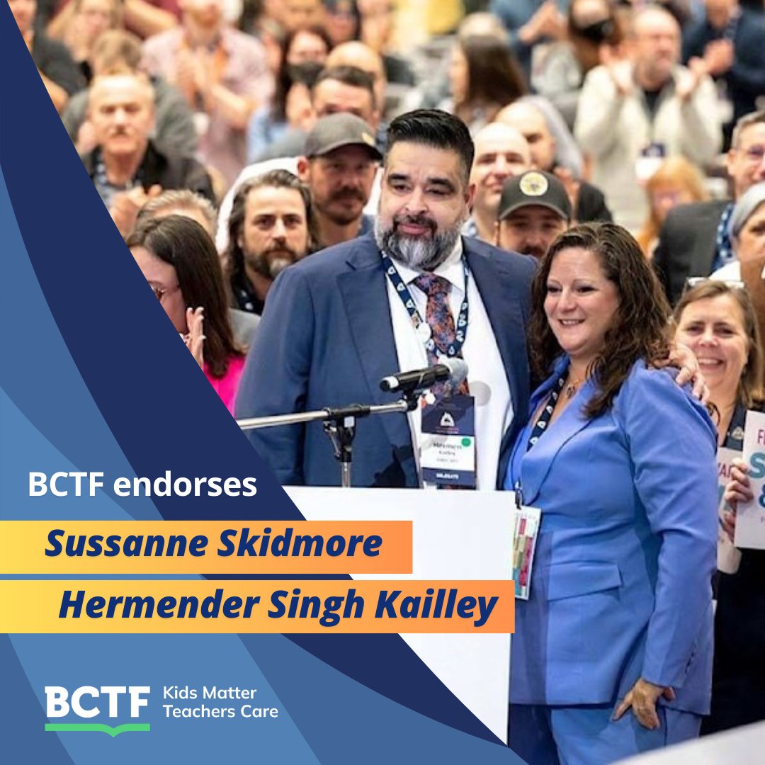 BC Teachers’ Federation (@bctf) on Twitter photo With great confidence, the BCTF offers its wholehearted endorsement of @SussanneRS as president and <a href="/HKailley75/">Hermender Singh Kailley</a> as secretary-treasurer of the <a href="/bcfed/">BC Federation of Labour</a>. Together, they have proven themselves to be leaders who understand the value and impact of the labour movement. #BCFED #BCpoli With great confidence, the BCTF offers its wholehearted endorsement of @SussanneRS as president and <a href="/HKailley75/">Hermender Singh Kailley</a> as secretary-treasurer of the <a href="/bcfed/">BC Federation of Labour</a>. Together, they have proven themselves to be leaders who understand the value and impact of the labour movement. #BCFED #BCpoli