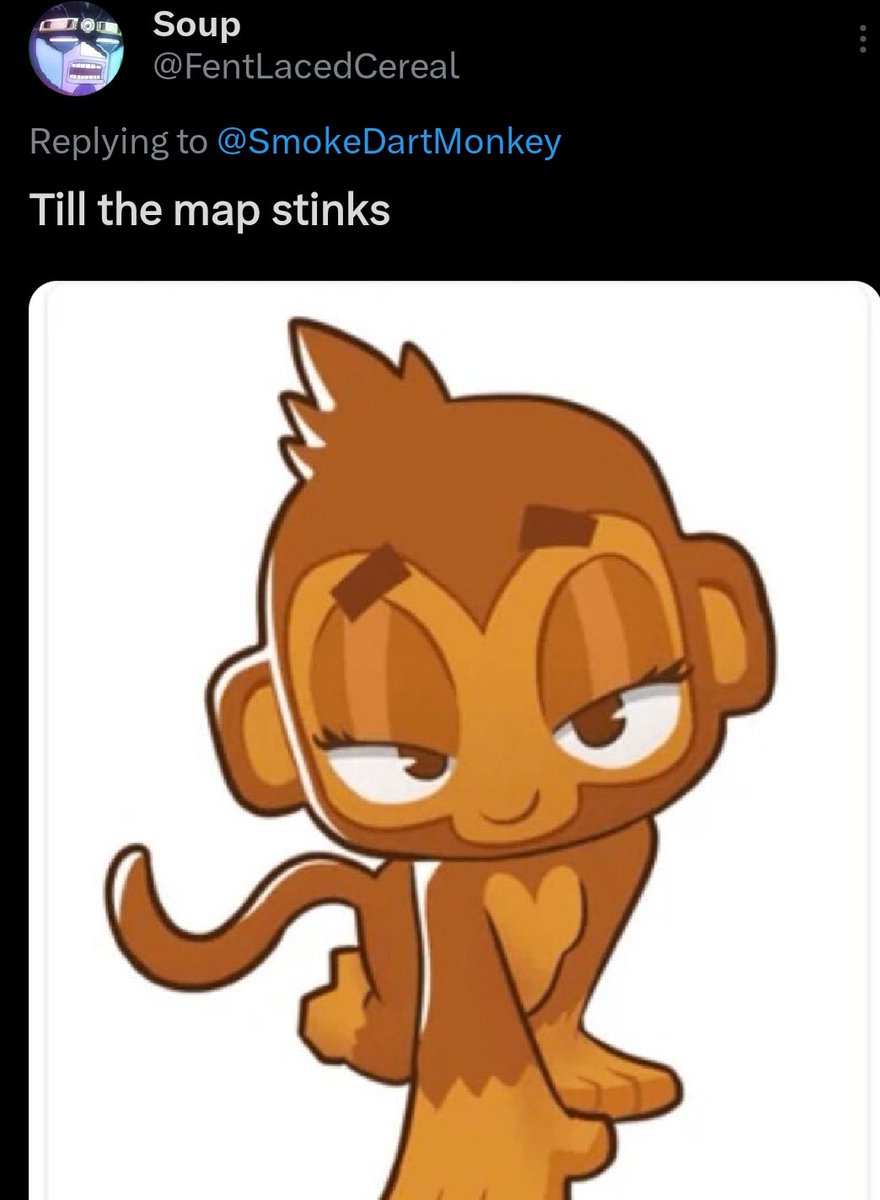 SmokeDartMonkey's tweet image. Oh brother this map STINKS!