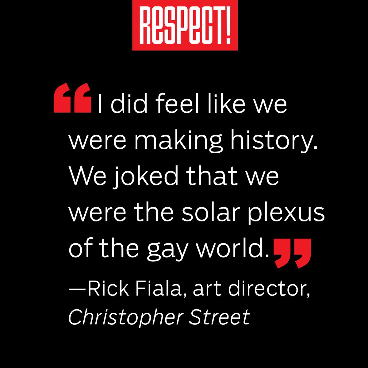 Check out SPD’s new column: RESPECT! Legendary publication design...and designers by <a href="/Newmanology/">Robert Newman</a>.

The first interview features Rick Fiala, the founding art director of Christopher Street. 

Read more here: spd.org/respect/rick-f…